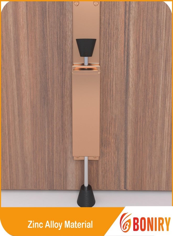 Boniry Heavy-Duty Adjustable Door Stopper with Foot Pedal | Durable, Easy to Use | Anti-Slip Rubber Base for Secure Door Holding | Ideal for Home, Office (1, Rose Gold) - Image 3